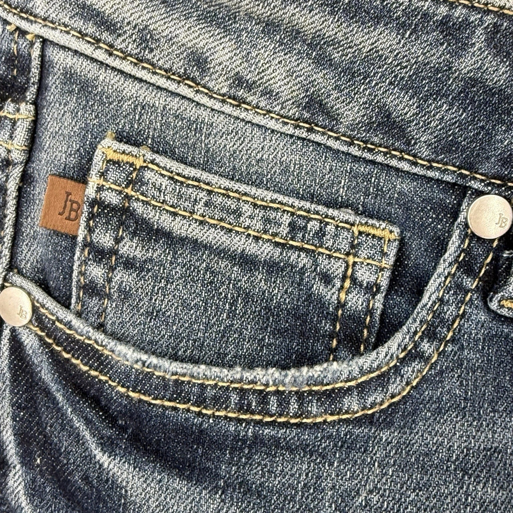 Judy Blue Mid Rise Tummy Control Straigh Leg Jeans Raw Hem NWT 7/28 30” Inseam - Picture 4 of 10